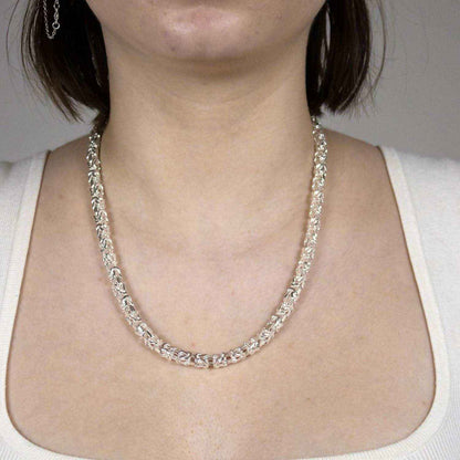Königskette Halskette oder Armband Breite 5,1 mm - massiv 925 Sterlingsilber Auswahl - Firma Holzenplotz - Silberketten-Goldketten.de 
