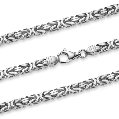 Königskette Halskette oder Armband Breite 5,1 mm - massiv 925 Sterlingsilber Auswahl - Firma Holzenplotz - Silberketten-Goldketten.de 