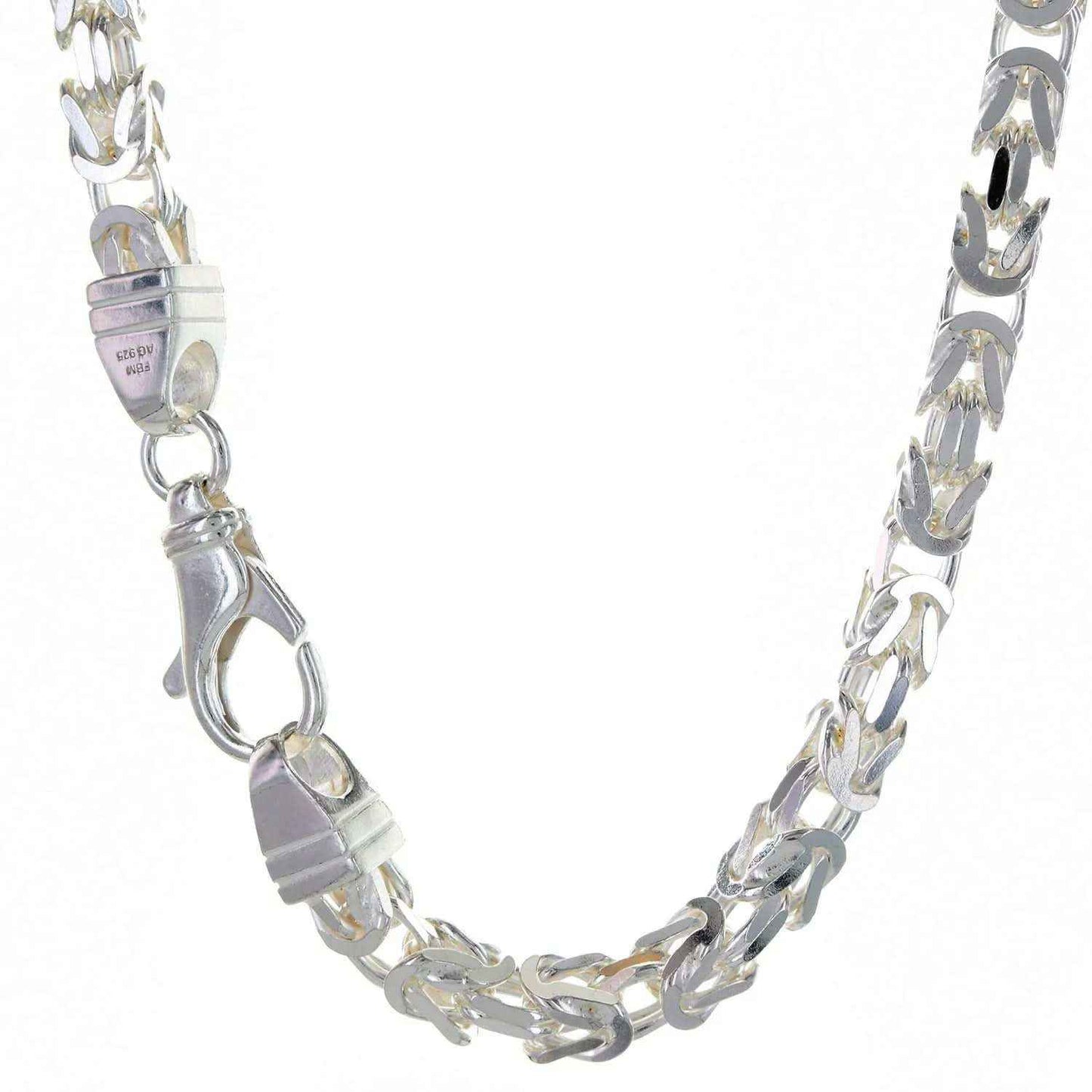 Königskette Halskette oder Armband Breite 5,1 mm - massiv 925 Sterlingsilber Auswahl - Firma Holzenplotz - Silberketten-Goldketten.de 