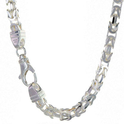 Königskette Halskette oder Armband Breite 5,1 mm - massiv 925 Sterlingsilber Auswahl - Firma Holzenplotz - Silberketten-Goldketten.de 