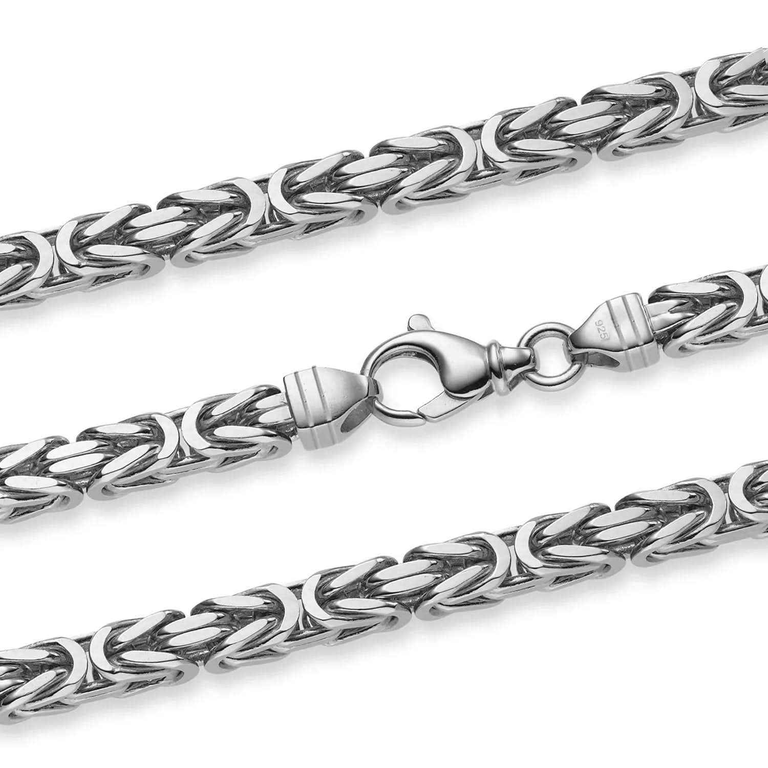 Königskette Halskette oder Armband Breite 6,0 mm - massiv 925 Sterlingsilber Auswahl - Firma Holzenplotz - Silberketten-Goldketten.de 