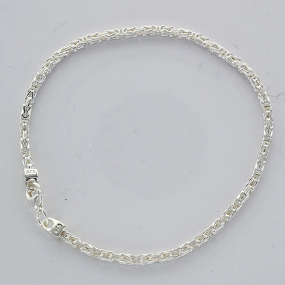 2,4 mm 21 cm 925 Sterlingsilber Königskette massiv Silber hochwertige Armkette 7,5 g