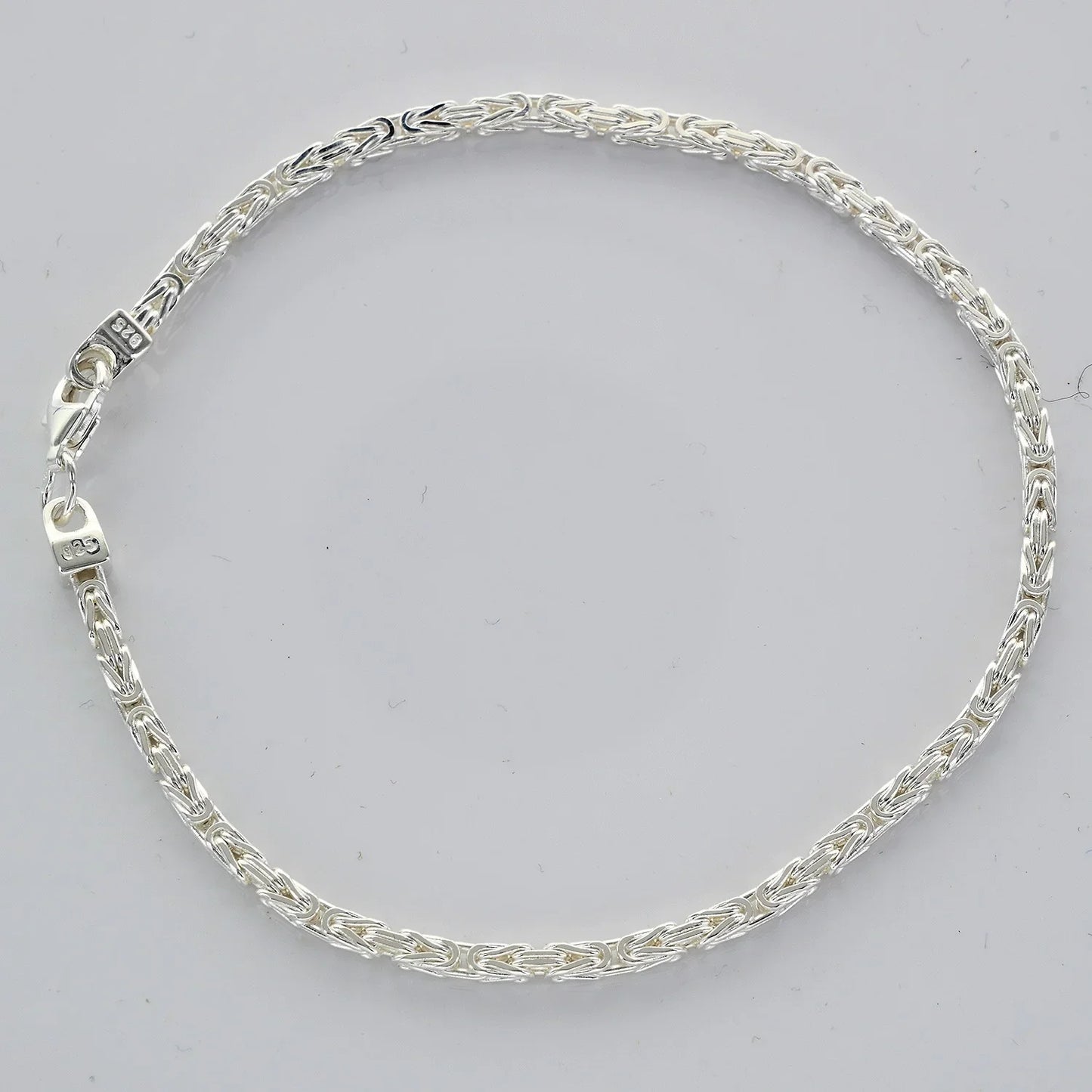2,4 mm 21 cm 925 Sterlingsilber Königskette massiv Silber hochwertige Armkette 7,5 g
