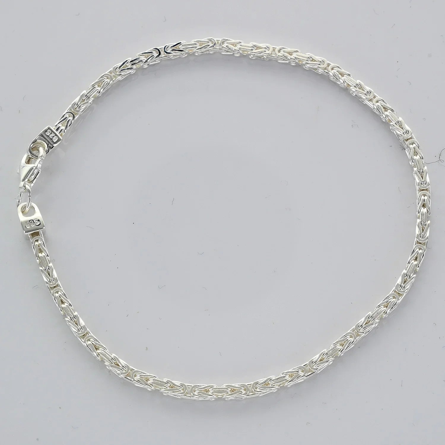 2,4 mm 21 cm 925 Sterlingsilber Königskette massiv Silber hochwertige Armkette 7,5 g