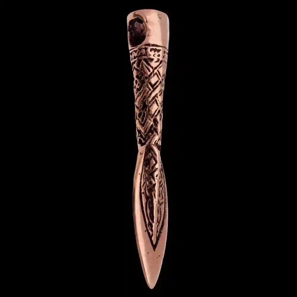 Lanze Schmuck Anhänger Bronze 41x7mm