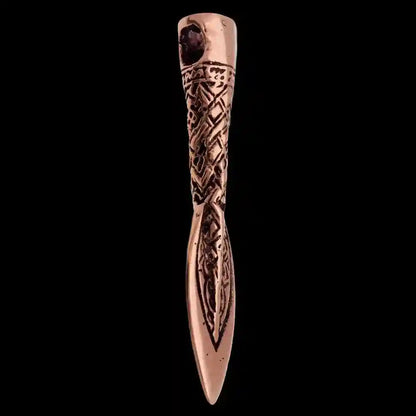 Lanze Schmuck Anhänger Bronze 41x7mm