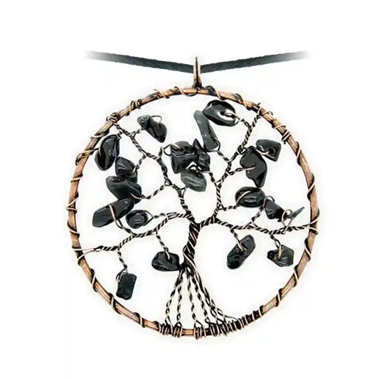 Lebensbaum Onyx Schmuck Anhänger Baum des Lebens