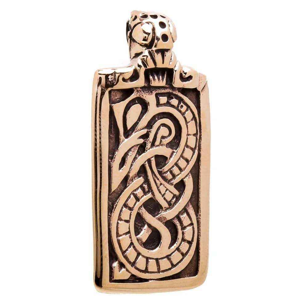 Lokis Midgardschlange Drache Bronzeanhänger Schmuckanhänger Wikinger Viking