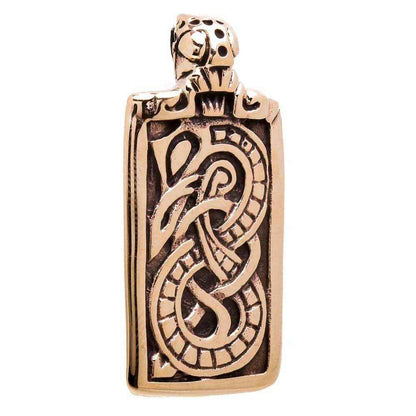 Lokis Midgardschlange Drache Bronzeanhänger Schmuckanhänger Wikinger Viking