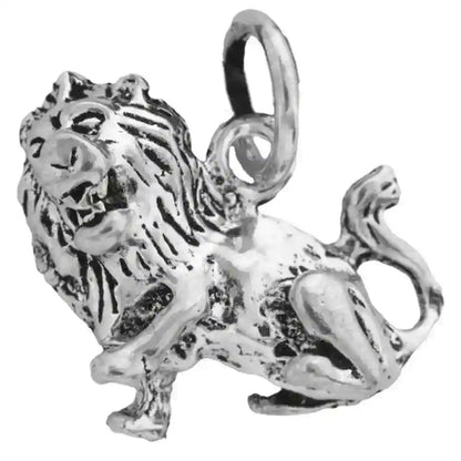 Löwe Schmuck Anhänger 925er Silber 15x15mm (mit Aufhängering)