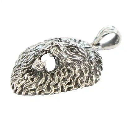 Löwenkopf Löwe Lion Schmuck Anhänger 925er Silber - Sonstige Tiere - 36x24mm (mit Aufhängering)