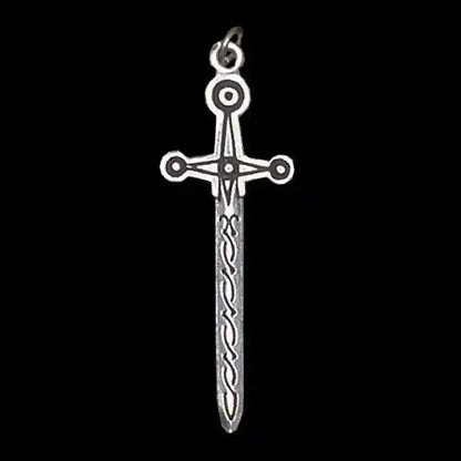 Lughnasagh Schmuck Anhänger 925er Silber - keltische Sternzeichen - 45x15mm