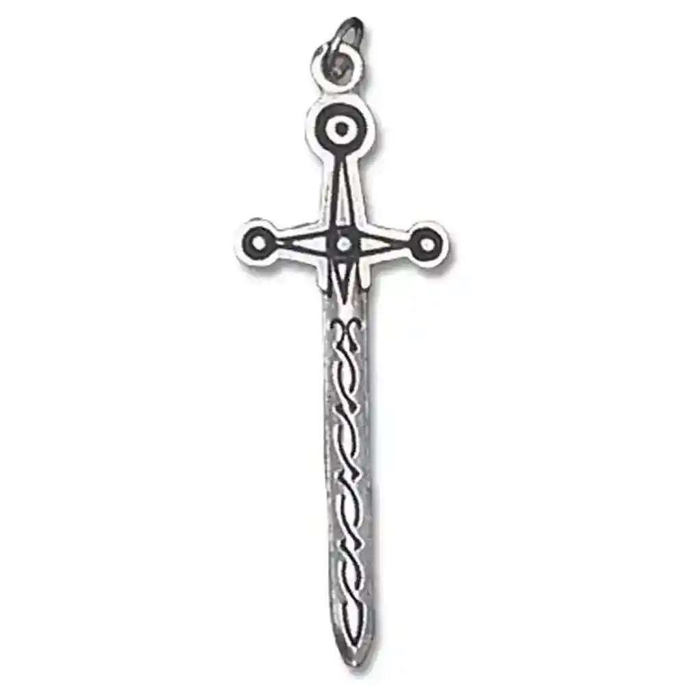 Lughnasagh Schmuck Anhänger 925er Silber - keltische Sternzeichen - 45x15mm