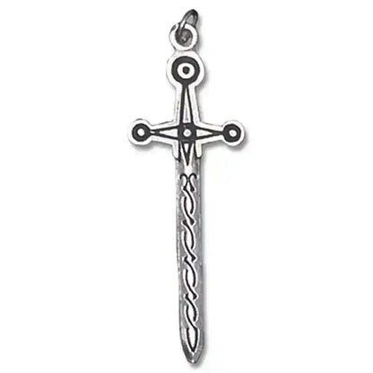 Lughnasagh Schmuck Anhänger 925er Silber - keltische Sternzeichen - 45x15mm