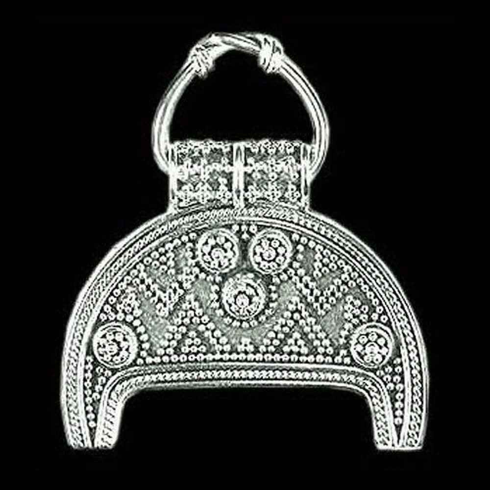 Luna Anhänger Schmuck Anhänger 925er Silber - Wikinger - 36x43mm