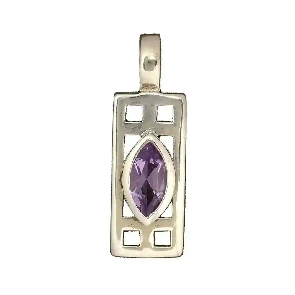 Mackintosh, Anhänger mit Stein silber 31x10mm