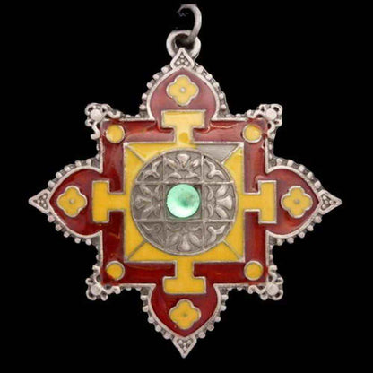 Mandala Anhänger Schmuck - Buddha - 50x48mm