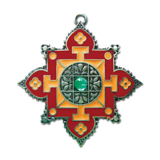 Mandala Anhänger Schmuck - Buddha - 50x48mm - Firma Holzenplotz - Silberketten - Goldketten.de