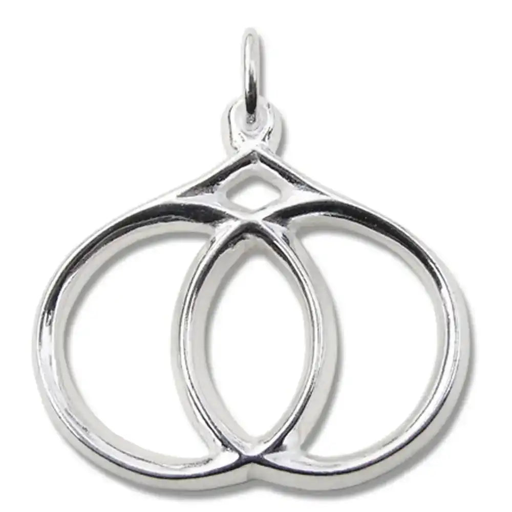 Mandelform Schmuck Anhänger 925er Silber - sonstige Symbole - 30x33mm - Firma Holzenplotz - Silberketten - Goldketten.de