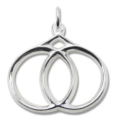 Mandelform Schmuck Anhänger 925er Silber - sonstige Symbole - 30x33mm - Firma Holzenplotz - Silberketten - Goldketten.de