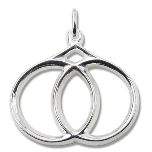 Mandelform Schmuck Anhänger 925er Silber - sonstige Symbole - 30x33mm - Firma Holzenplotz - Silberketten - Goldketten.de