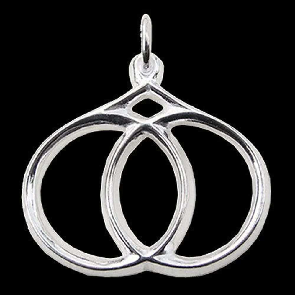 Mandelform Schmuck Anhänger 925er Silber - sonstige Symbole - 30x33mm - Firma Holzenplotz - Silberketten - Goldketten.de