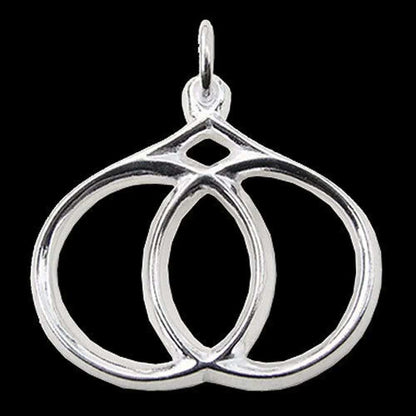 Mandelform Schmuck Anhänger 925er Silber - sonstige Symbole - 30x33mm - Firma Holzenplotz - Silberketten - Goldketten.de
