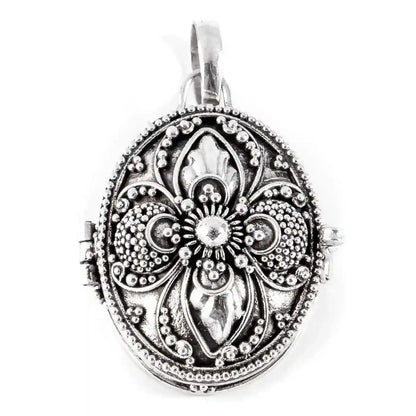 Medaillon Anhänger Schmuck 925er Silber 32x21mm Höhe inklusive Öse