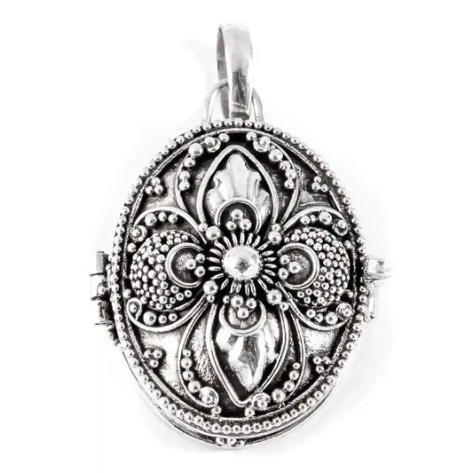 Medaillon Anhänger Schmuck 925er Silber 32x21mm Höhe inklusive Öse