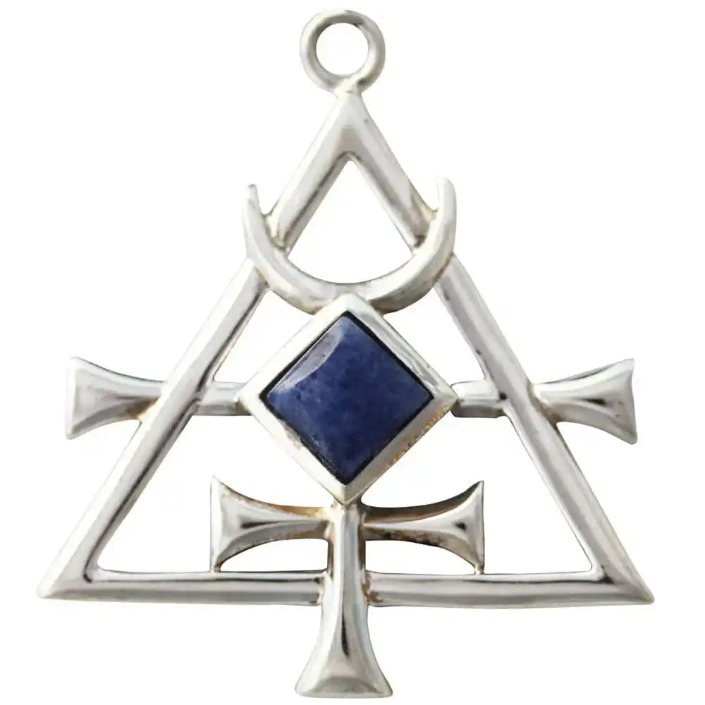 Mercurea Briar Edelstein Serie 925er Silber Sodalith Stein blau 40 x 35 mm