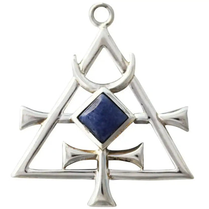Mercurea Briar Edelstein Serie 925er Silber Sodalith Stein blau 40 x 35 mm