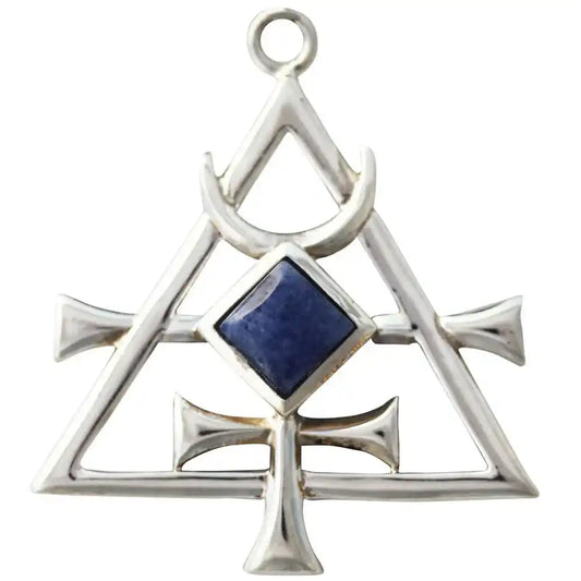 Mercurea Briar Edelstein Serie 925er Silber Sodalith Stein blau 40 x 35 mm