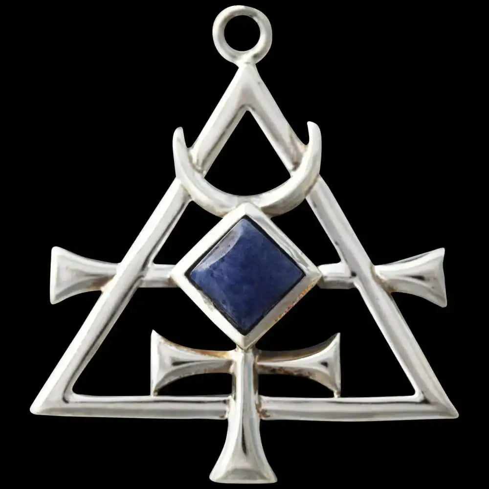 Mercurea Briar Edelstein Serie 925er Silber Sodalith Stein blau 40 x 35 mm