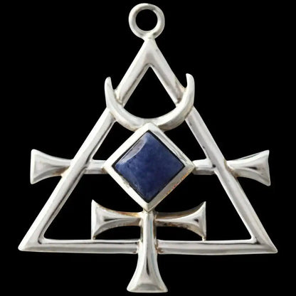 Mercurea Briar Edelstein Serie 925er Silber Sodalith Stein blau 40 x 35 mm