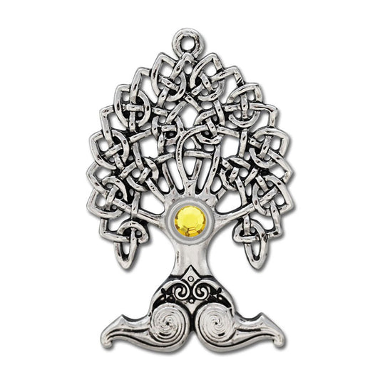 Merlins Eiche Mythische Kelten Baum Knoten Schmuck Anhänger Amulett - Firma Holzenplotz - Silberketten - Goldketten.de