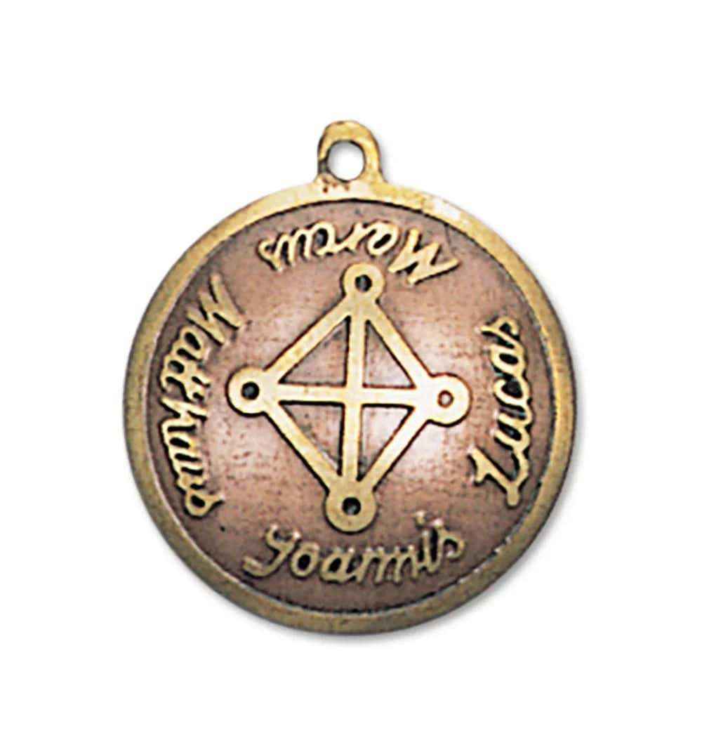 Messing-Kupfer Amulett Anhänger Schmuck 27x24mm