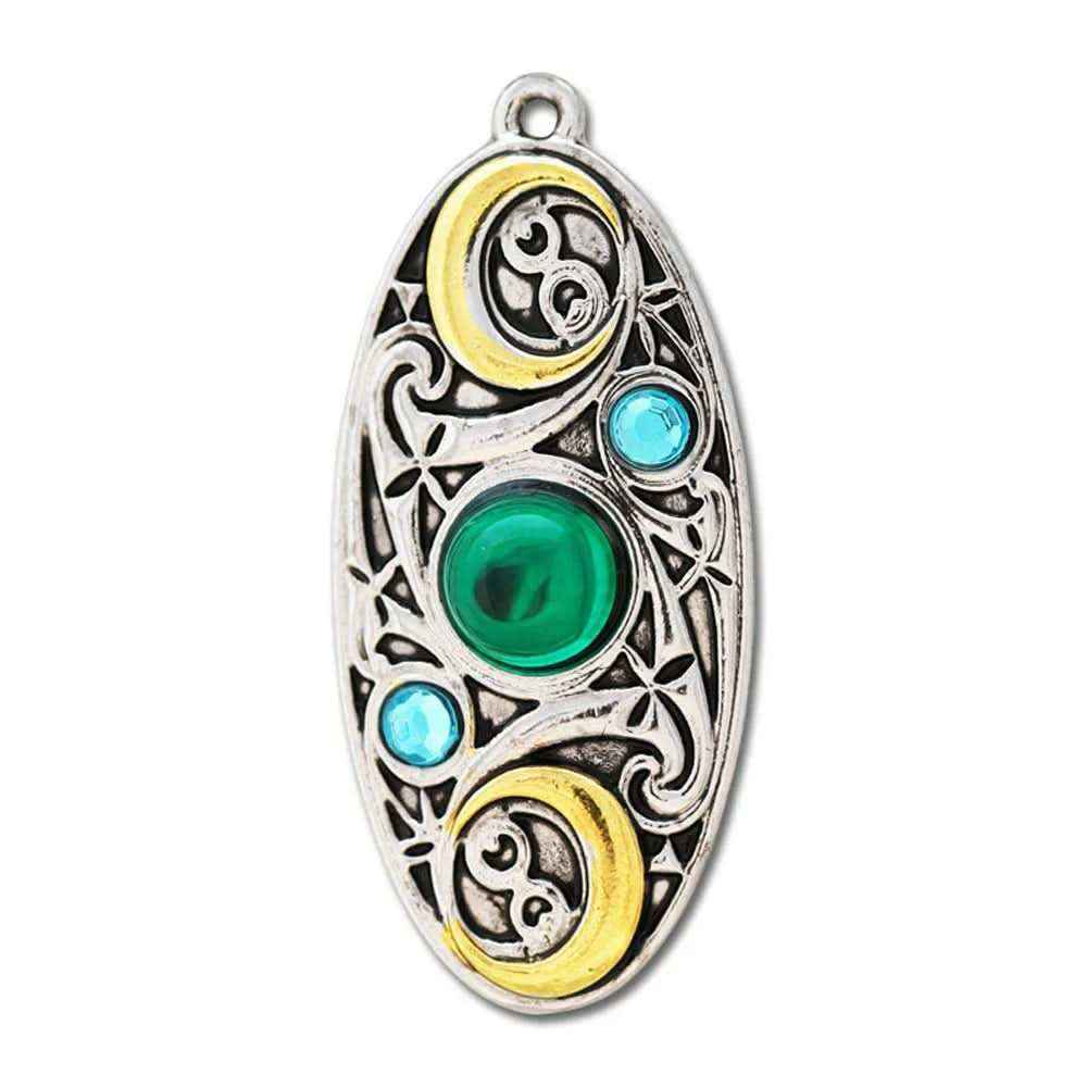 Mond-Schild Mythische Kelten  Knoten Schmuck Anhänger Amulett Talisman