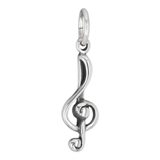 Notenschlüssel klein Anhänger 925er Silber - sonstige Symbole - 19x8mm - Firma Holzenplotz - Silberketten - Goldketten.de