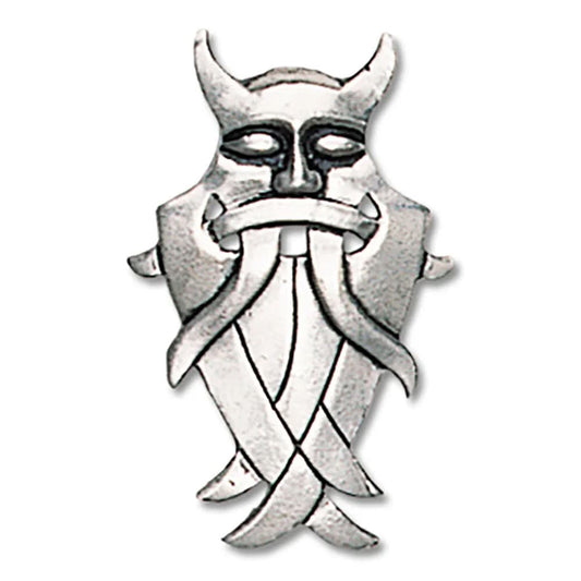 Odin`s Maske Schmuck Anhänger versilbert - Wikinger - 40x24mm - Firma Holzenplotz - Silberketten - Goldketten.de