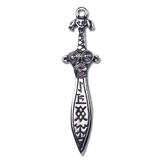 Odins Zauberschwert Anhänger Schmuck mit Halskette 60x17mm - Firma Holzenplotz - Silberketten - Goldketten.de