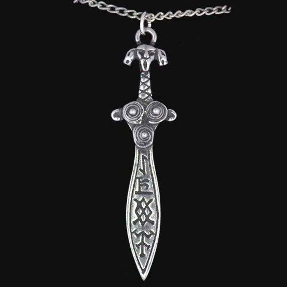 Odins Zauberschwert Anhänger Schmuck mit Halskette 60x17mm