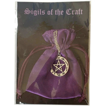 Offenes Pentagramm Schmuck Anhänger versilbert mit Kette Satinbeutel 2 - Firma Holzenplotz - Silberketten - Goldketten.de