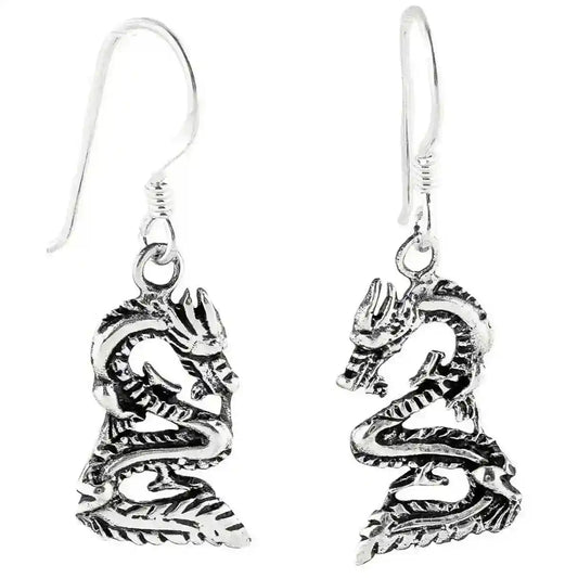 Ohrhänger, Ohrringe Drache Schmuck 925er Silber Dragon - Firma Holzenplotz - Silberketten-Goldketten.de 