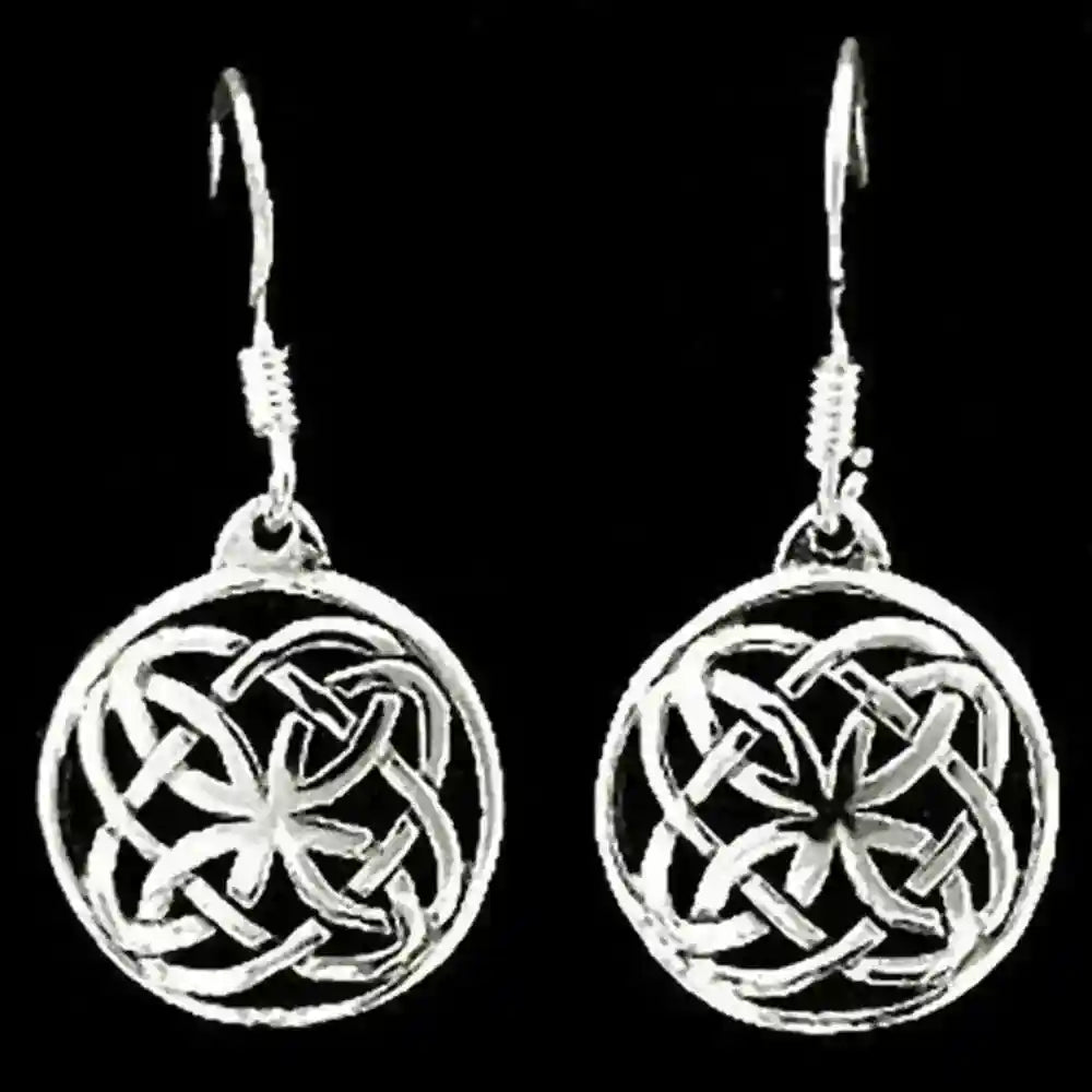 Ohrhänger, Ohrringe keltischer Knoten Schmuck 925er Silber - Firma Holzenplotz - Silberketten-Goldketten.de 