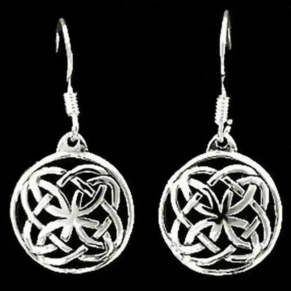 Ohrhänger, Ohrringe keltischer Knoten Schmuck 925er Silber - Firma Holzenplotz - Silberketten-Goldketten.de 