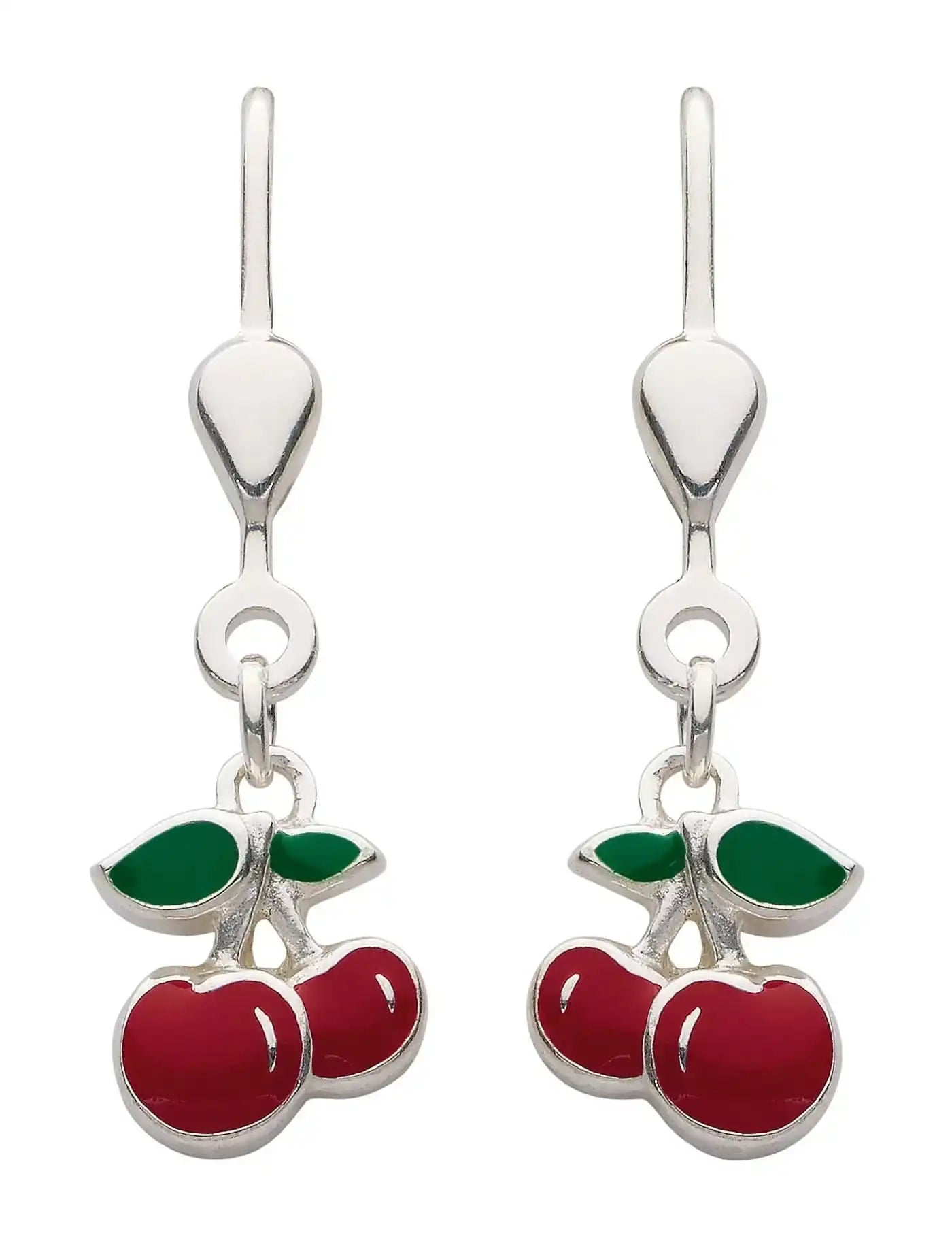 Ohrhänger, Ohrringe mit Brisur Kirsche 925 Sterling Silber - Firma Holzenplotz - Silberketten - Goldketten.de