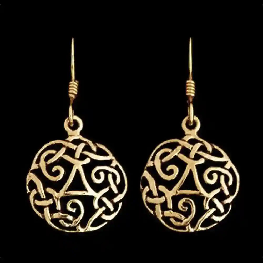 Ohrhänger, Ohrringe Triskele Bronze Schmuck - Firma Holzenplotz - Silberketten-Goldketten.de 