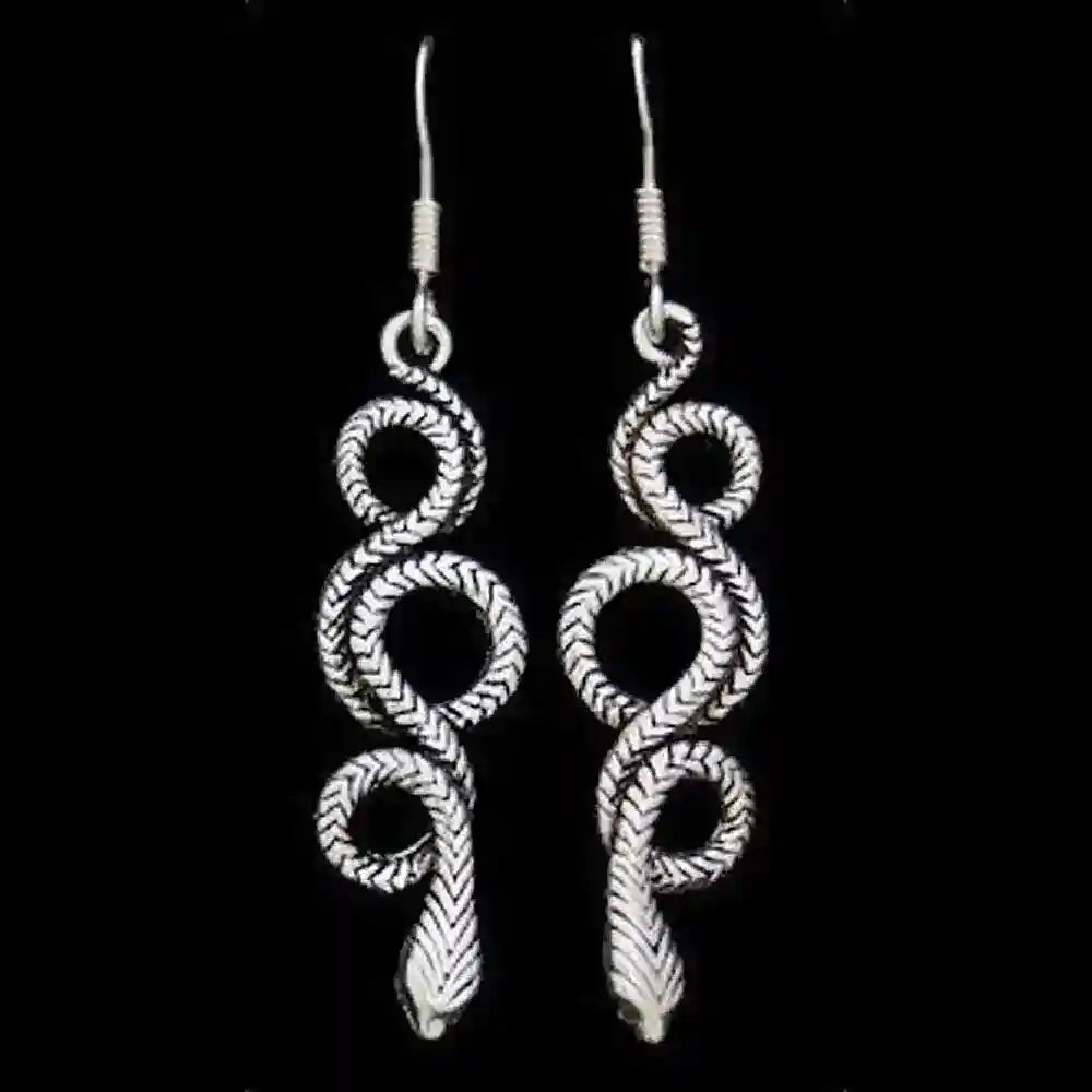 Ohrhänger Schlange Schmuck 925er Silber 51x11mm