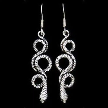 Ohrhänger Schlange Schmuck 925er Silber 51x11mm