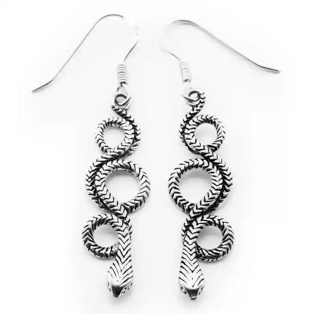 Ohrhänger Schlange Schmuck 925er Silber 51x11mm